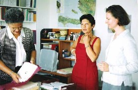 Michle Pierre-Louis, Sonia Fayman et Marianne Faurobert.